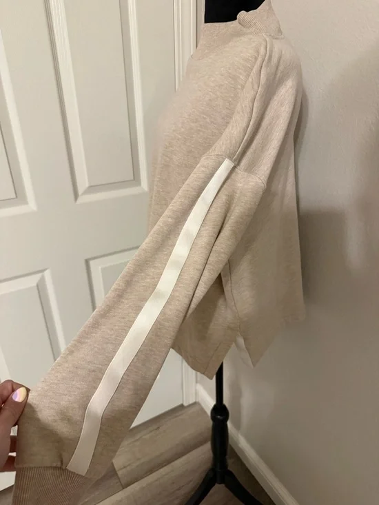 Lou & Grey Light Cream Funnel Neck Sweater - Picture 3 of 5